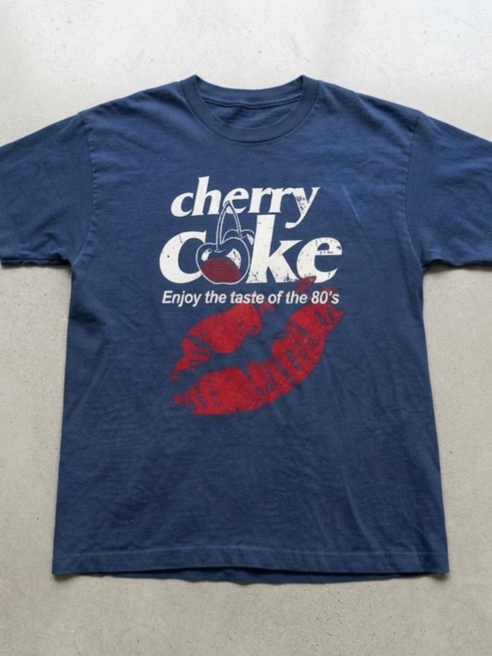 Cherry Coke Lips Graphic Print Heavy Cotton Gildan T-Shirt